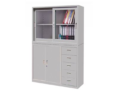金领 宽体偏五斗移门柜-44