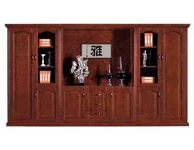 金领 实木文件柜-4